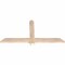 Ekena Millwork Eugene Smooth Timber Gable Bracket, Douglas Fir, 48"W x 24"H x 1 1/2"D x 3 1/2"F, 12/12 Pitch GBW048X24X0204EUG00SDF - alternate 3